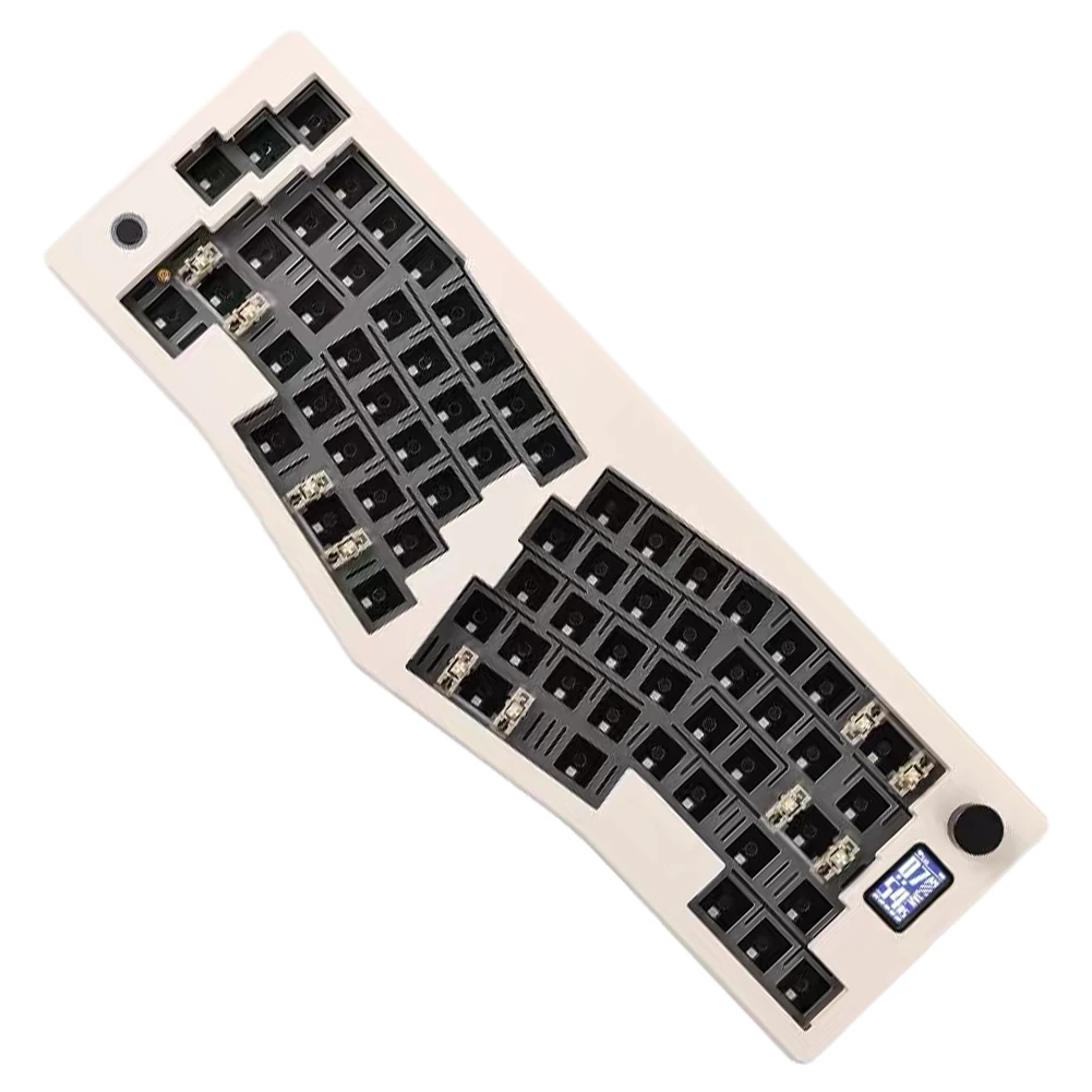 Механическая клавиатура ABM066 Alice-layout Клавиатура с RGB подсветкой VIA-программируемый беспроводной BT/2,4 ГГц / проводной Type-C для Win/ Mac