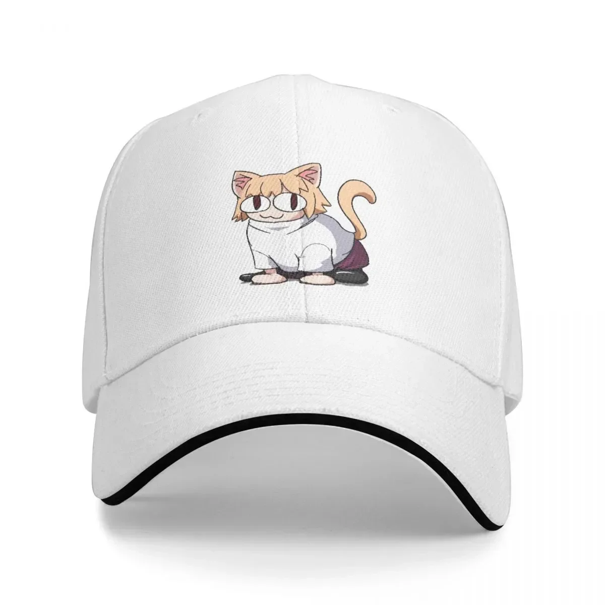 Симпатичная бейсболка Neco Arc Cat в стиле ретро из японского аниме, Мужская женская шляпа для папы из полиэстера, спортивная
