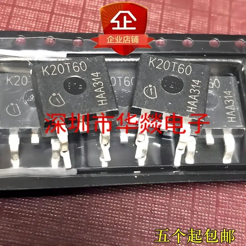 5ШТ/  IKB20N60T K20T60 TO-263 600V 20A Абсолютно новый в наличии, можно приобрести непосредственно в Shenzhen Huayi Electronics