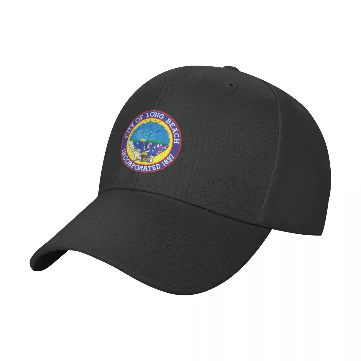 Официальная печать Лонг-Бич, Калифорния, бейсболка, шляпа для папы, солнцезащитная роскошная мужская шляпа, женская шляпа 2023, мужская