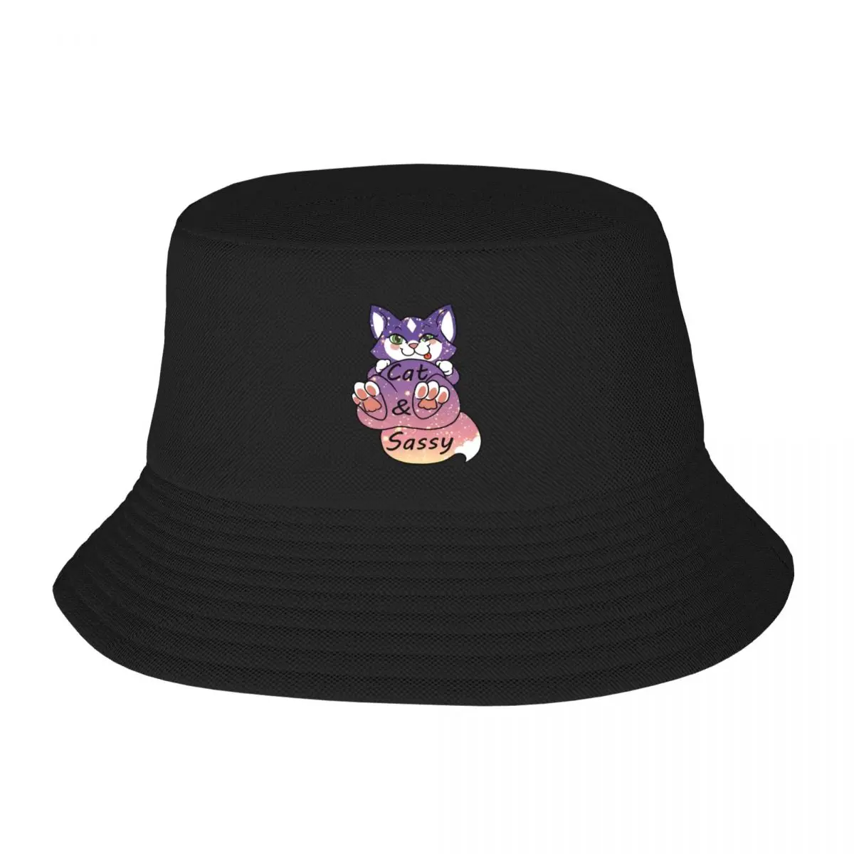 Новая шляпа-ведро Cat & Sassy - Glitter Edition в стиле Хип-хоп, милая шляпа для папы, Мужская Кепка, Женская