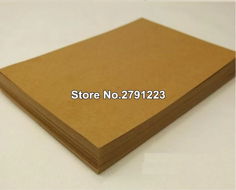 20 шт. / лот формата А4 Оптом! Высококачественная плотная коричневая крафт-бумага формата А4, картон, заготовка для картонной карточки