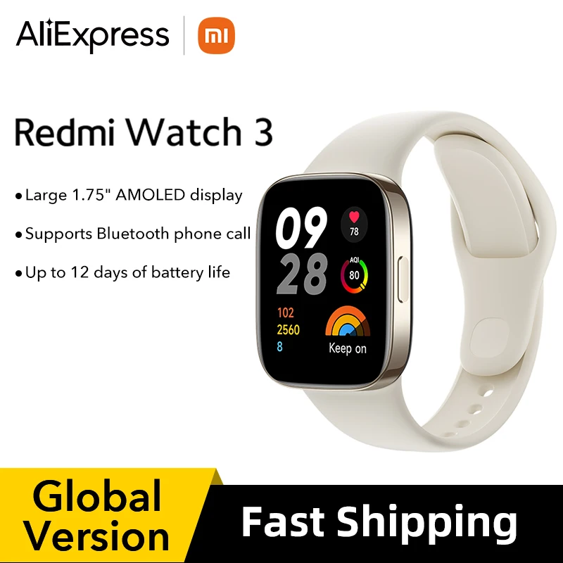 Глобальная версия Redmi Watch 3 Смарт-часы GPS 1,75 