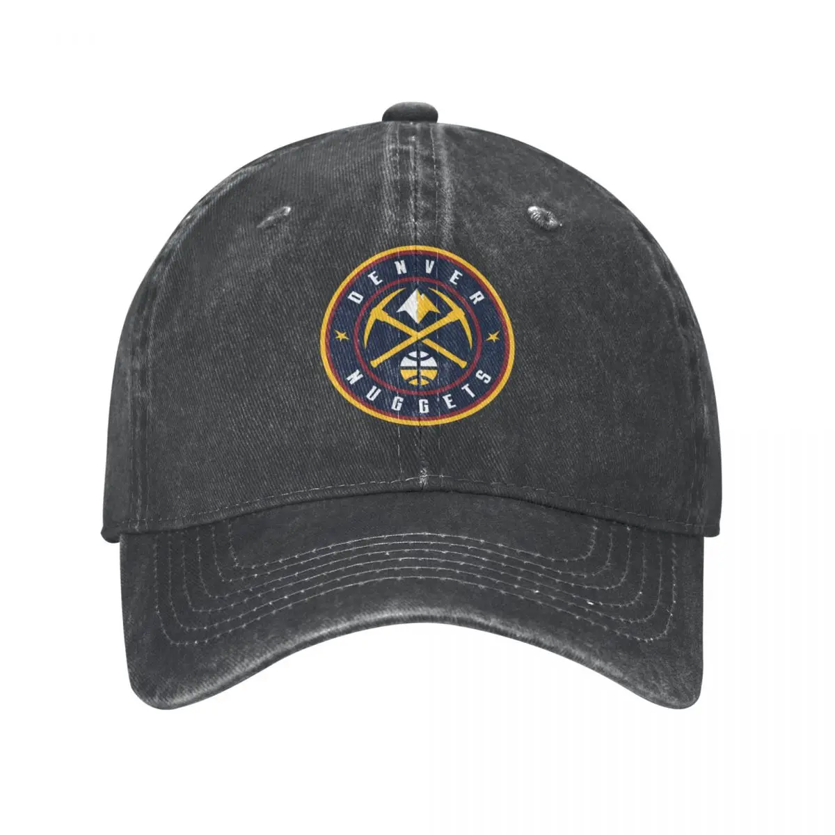 Nuggets City Nikola Jokic Логотип Джинсовые Бейсболки Шляпы Высококачественные Потертые Кепки Модные Мужские И Женские Головные Уборы
