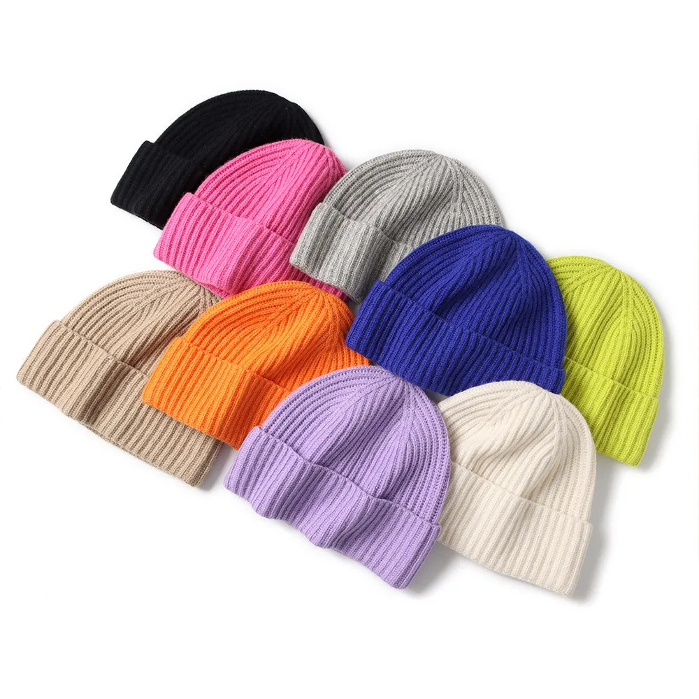 Naizaiga красочные Мужские шапки 90% шерсть 10% кашемир с отбортовкой вязаная шапка теплая зимняя Женская шапка шапки ASKM67