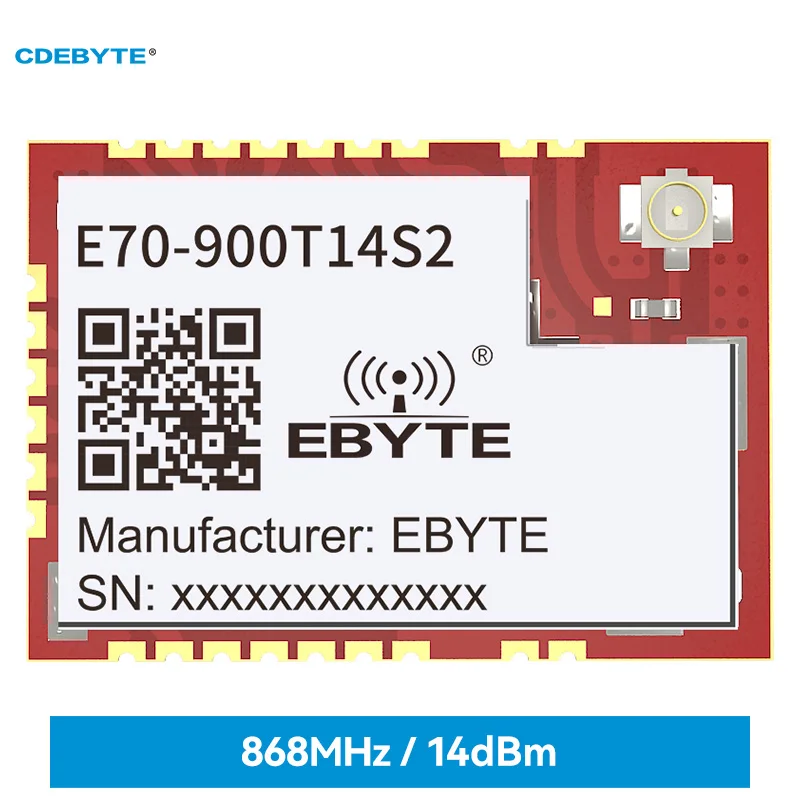 CC1310 868 МГц 900 МГц Modbus Высокоскоростная Непрерывная Передача Беспроводной Приемопередатчик E70-900T14S2 14dBm SoC IPEX Штамп Отверстие DIY