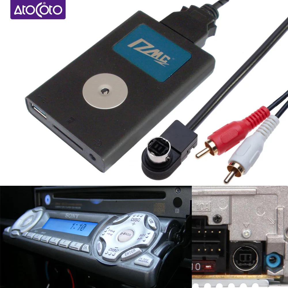 Автомобильный DMC Цифровой Музыкальный Чейнджер Bluetooth USB SD-Накопитель AUX Адаптер для Головного Устройства Sony CDC Plug Radio CDX GT500 M600 MDX-M690