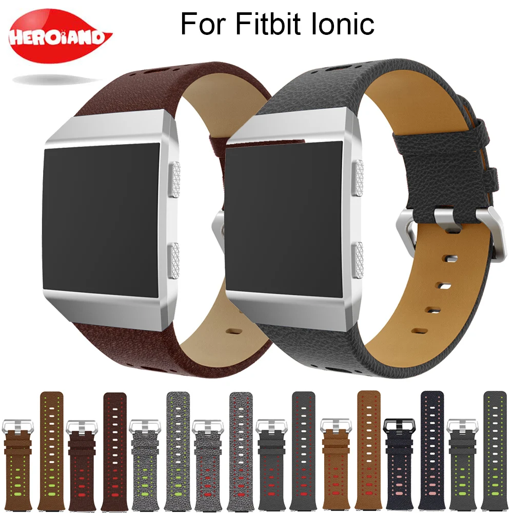 Новый ремешок для часов Ремешки из натуральной кожи, аксессуары для наручных часов, мужские Высококачественные Ремешки для наручных часов, Замена для Смарт-часов Fitbit Ionic