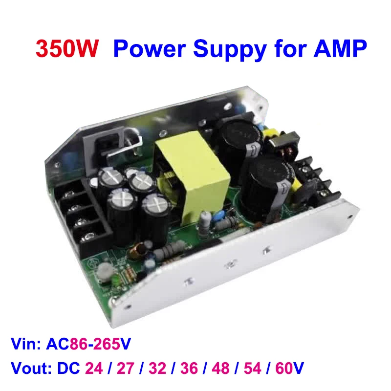 Импульсный Источник Питания Мощностью 350 Вт Для Цифрового Аудиоусилителя TPA3255 TPA3221 TPA3116 Постоянного тока 24/36/48 В С Переключателем Питания Для DIY AMP