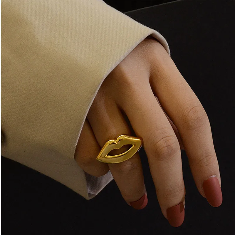 Женское кольцо для губ из нержавеющей стали, забавные уникальные украшения, креативные модные украшения, водонепроницаемые украшения, не тускнеющие