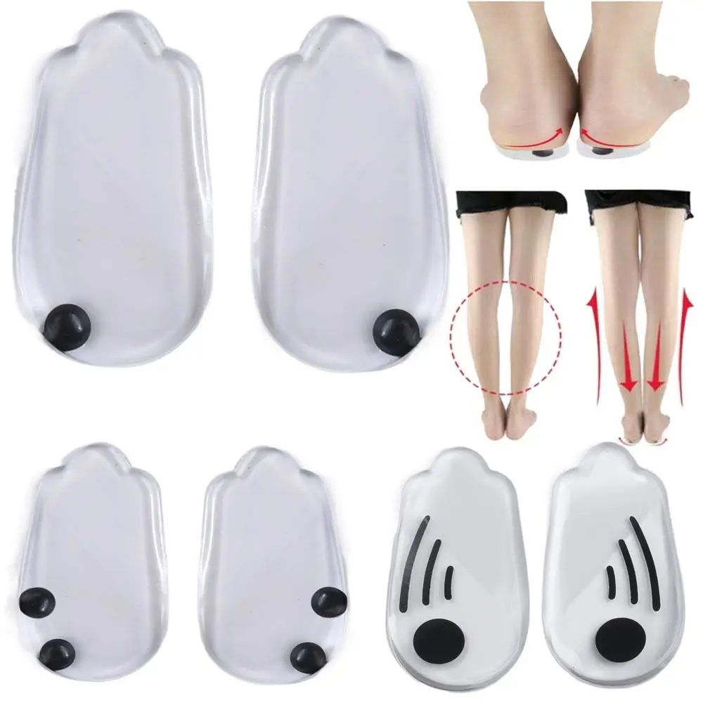 1 Пара Инструментов Для Ухода За Ногами O / X Типа Legs Health Care Силиконовые Ортопедические Стельки Вставки Для Обуви Корректирующие Пяточные Стельки Пяточная Накладка