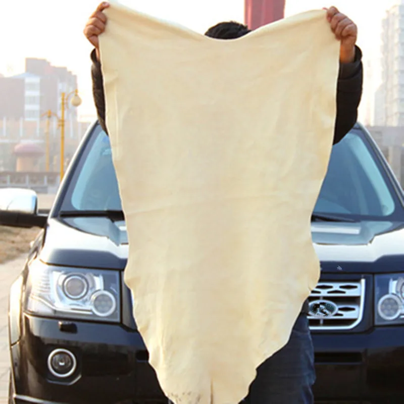 Полотенца для мытья автомобилей из Натуральной Замши, Суперпоглощающая Ткань Для Сушки домашнего Оконного Стекла, Быстросохнущее полотенце для мытья автомобилей