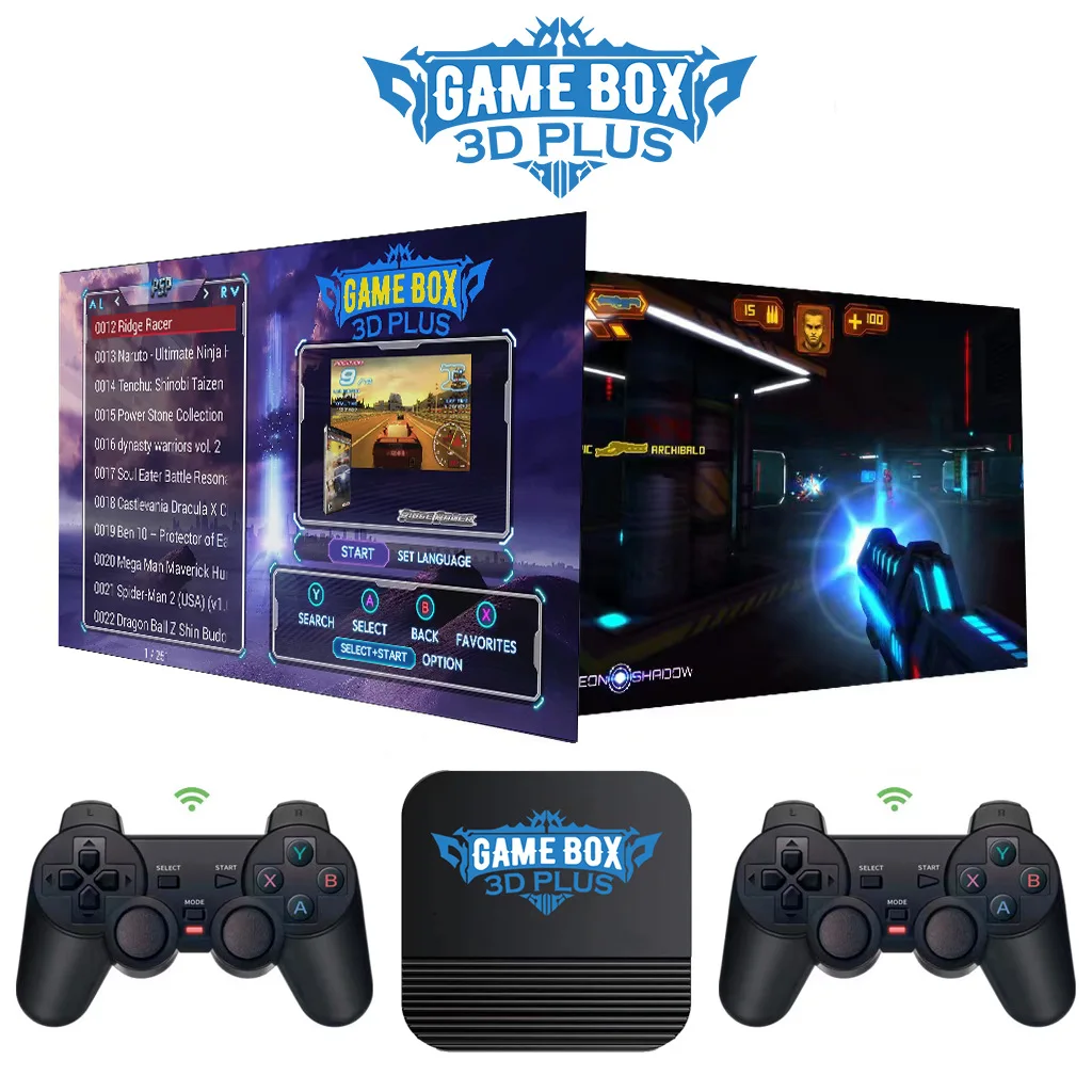 Игровая приставка GAME Box i3S 3D plus, двойная система, несколько симуляторов, 30000 игр с выходом 4K HD, ретро аркадная консоль