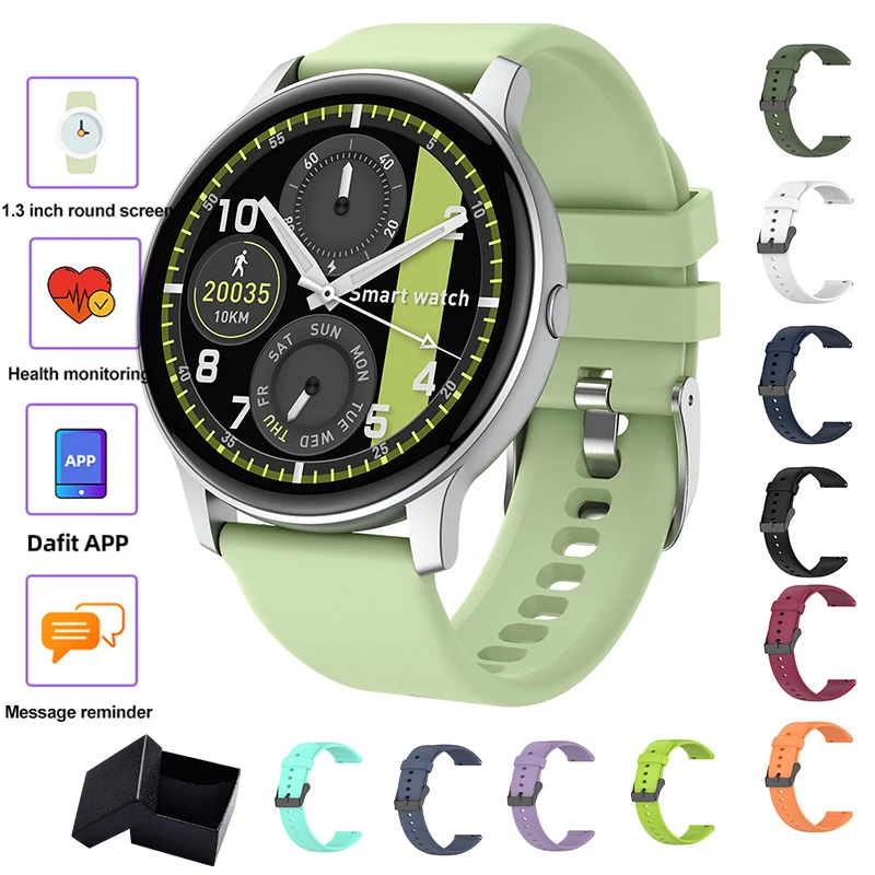 Смарт-часы с полным касанием, женские мужские смарт-часы, электроника, смарт-часы для Android IOS, фитнес-трекер, круглые спортивные смарт-часы