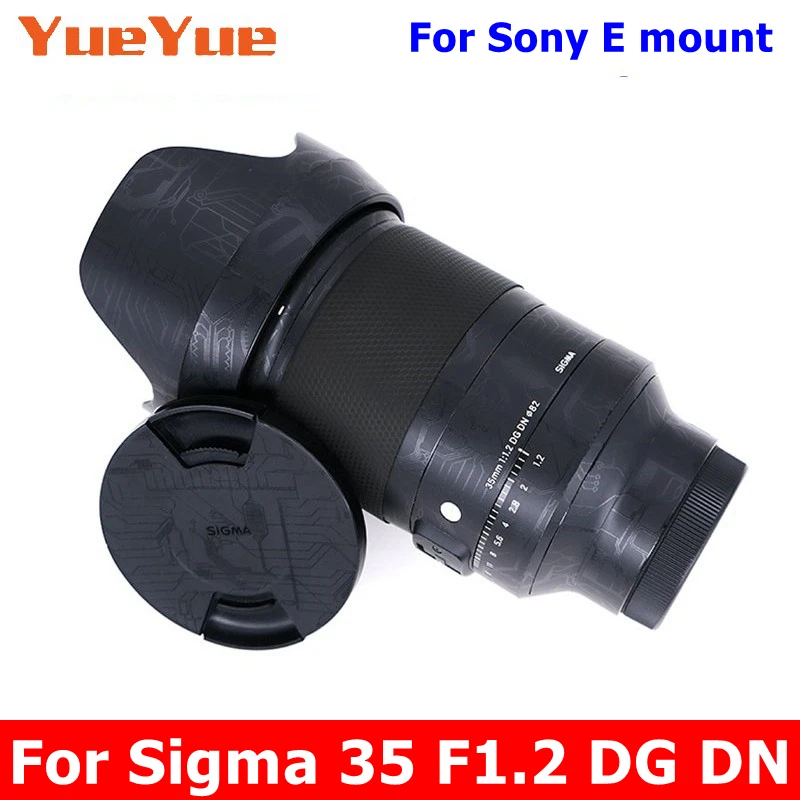 Наклейка на объектив камеры для Sigma ART 35mm F1.2 DG DN (Для Sony E Mount) Виниловая Оберточная Пленка Защитная Наклейка ART 35 1.2 F /1.2 DGDN