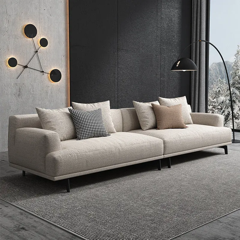 Скандинавские хлопчатобумажные льняные диваны для гостиной, современный диван Fabrie для гостиной, угловой шезлонг для трех человек, комбинированный диван Z