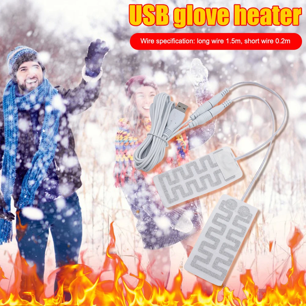 Электронагревательные перчатки с подкладкой из легкого углеродного волокна с электрическим подогревом для согревания рук на открытом воздухе, для кемпинга, пеших прогулок, зимой для согревания рук