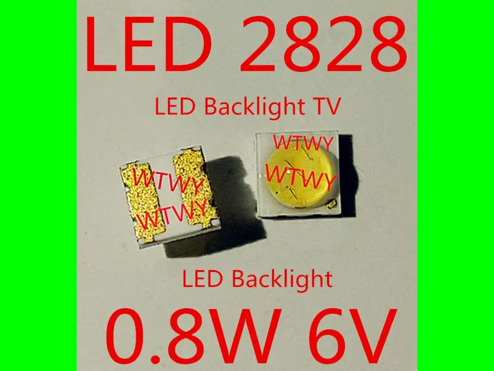 50ШТ Для SHARP LED ЖК-телевизор/Монитор С Подсветкой Применение Светодиодной Подсветки Световые Бусины 0,8 Вт 6 В 2828 Холодный Белый