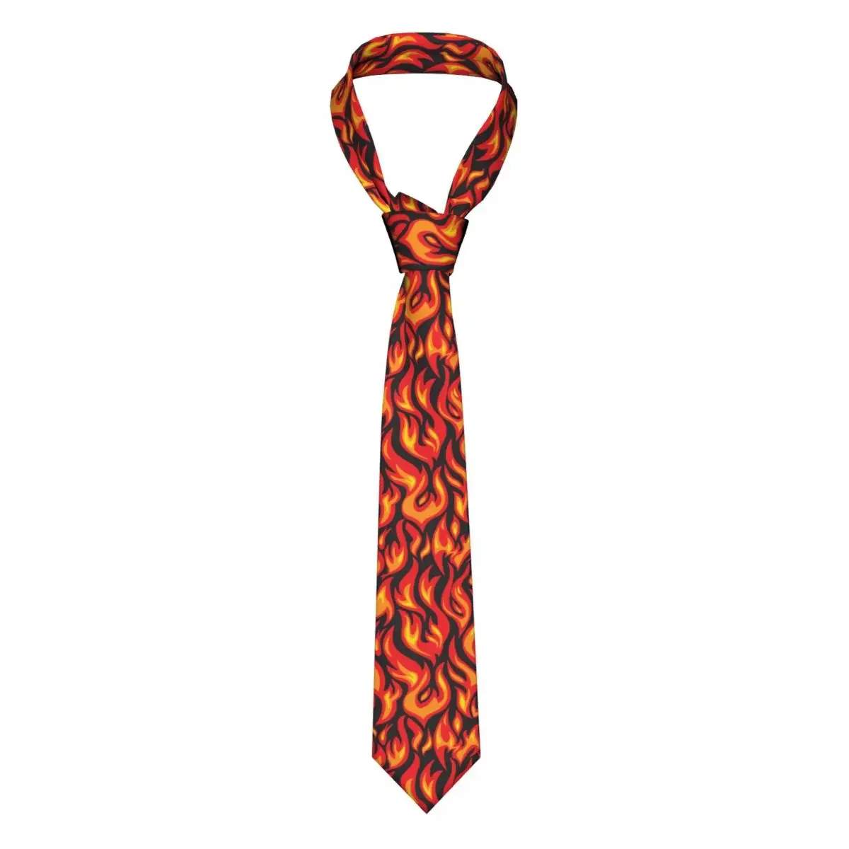 Огненные галстуки Унисекс Модные галстуки из полиэстера шириной 8 см в стиле ретро аниме для повседневной мужской одежды, Свадебные аксессуары для офиса