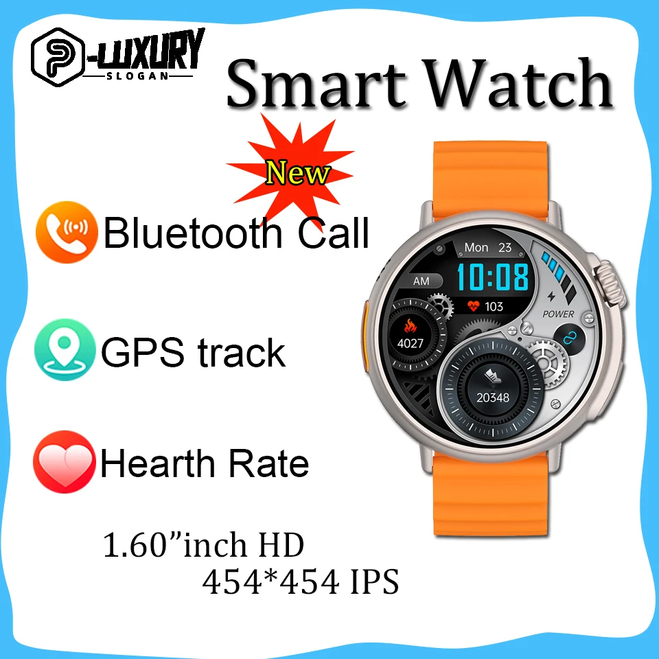 Новые Смарт-часы Ultra 8 Серии с NFC Для Мужчин AMOLED 1,53 Дюйма с Полным Касанием Частоты Сердечных сокращений Bluetooth-вызова IP68 Водонепроницаемые Женские Умные Часы