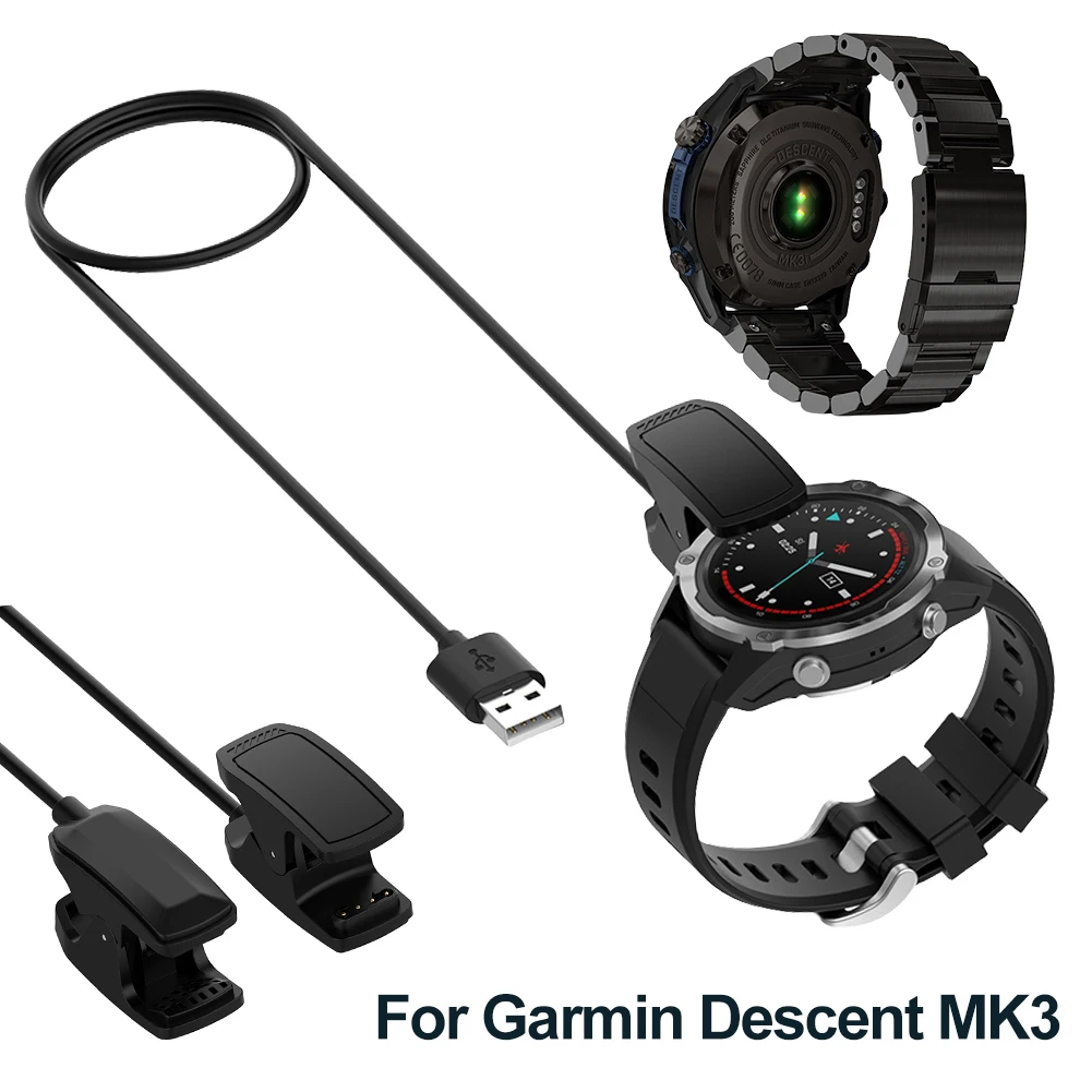 USB-Кабель Для Зарядки Зарядное Устройство Для Garmin Descent Mk2 Mk3 Зарядное Устройство Док-Станция Зажим Подставка Кабельная Линия Для Зарядных Устройств MK3i MK2i MK2S