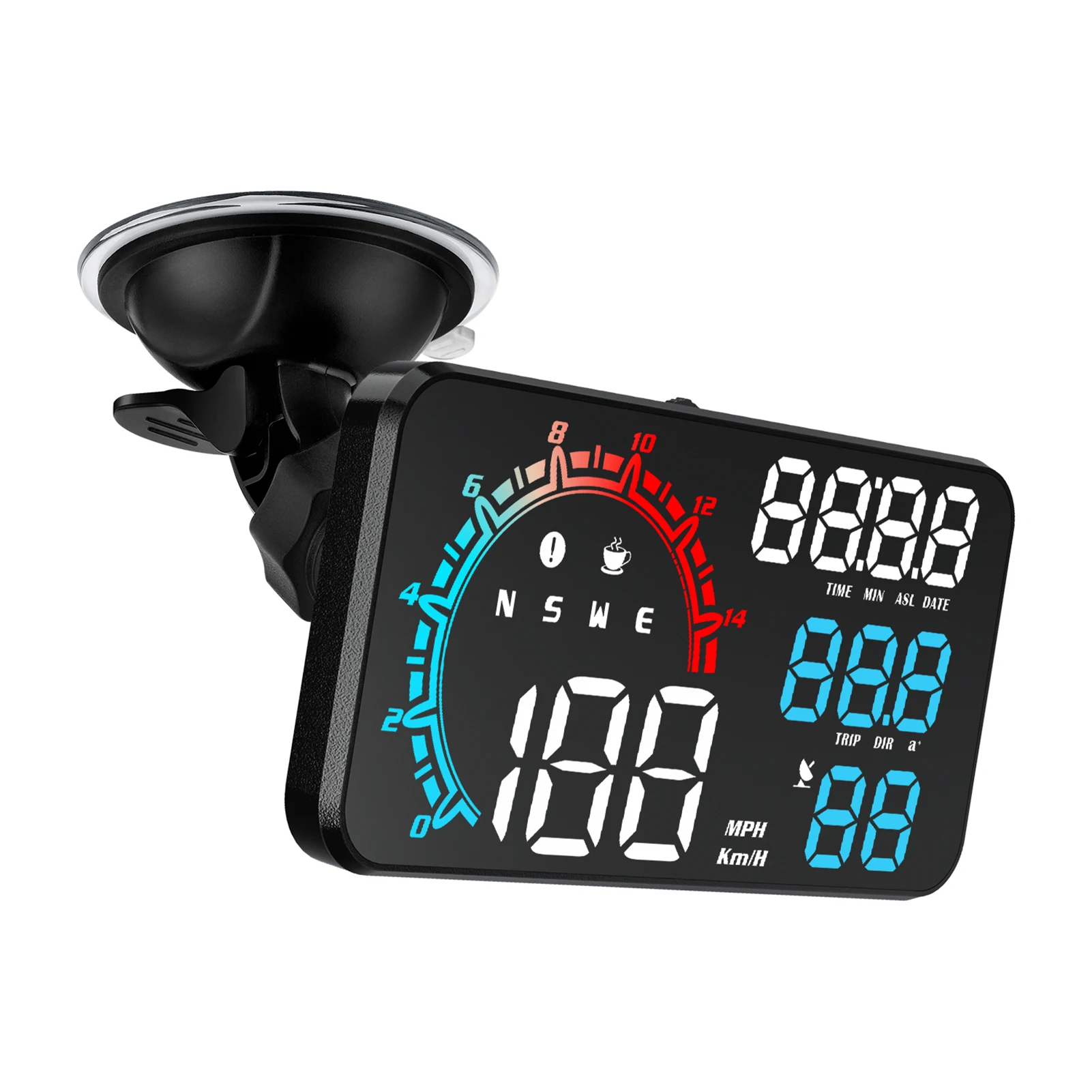 Дисплей HUD Head Up Автоматический спидометр GPS Одометр Интеллектуальная цифровая сигнализация о превышении скорости усталости при вождении 5,5 Дюймовые автомобильные аксессуары
