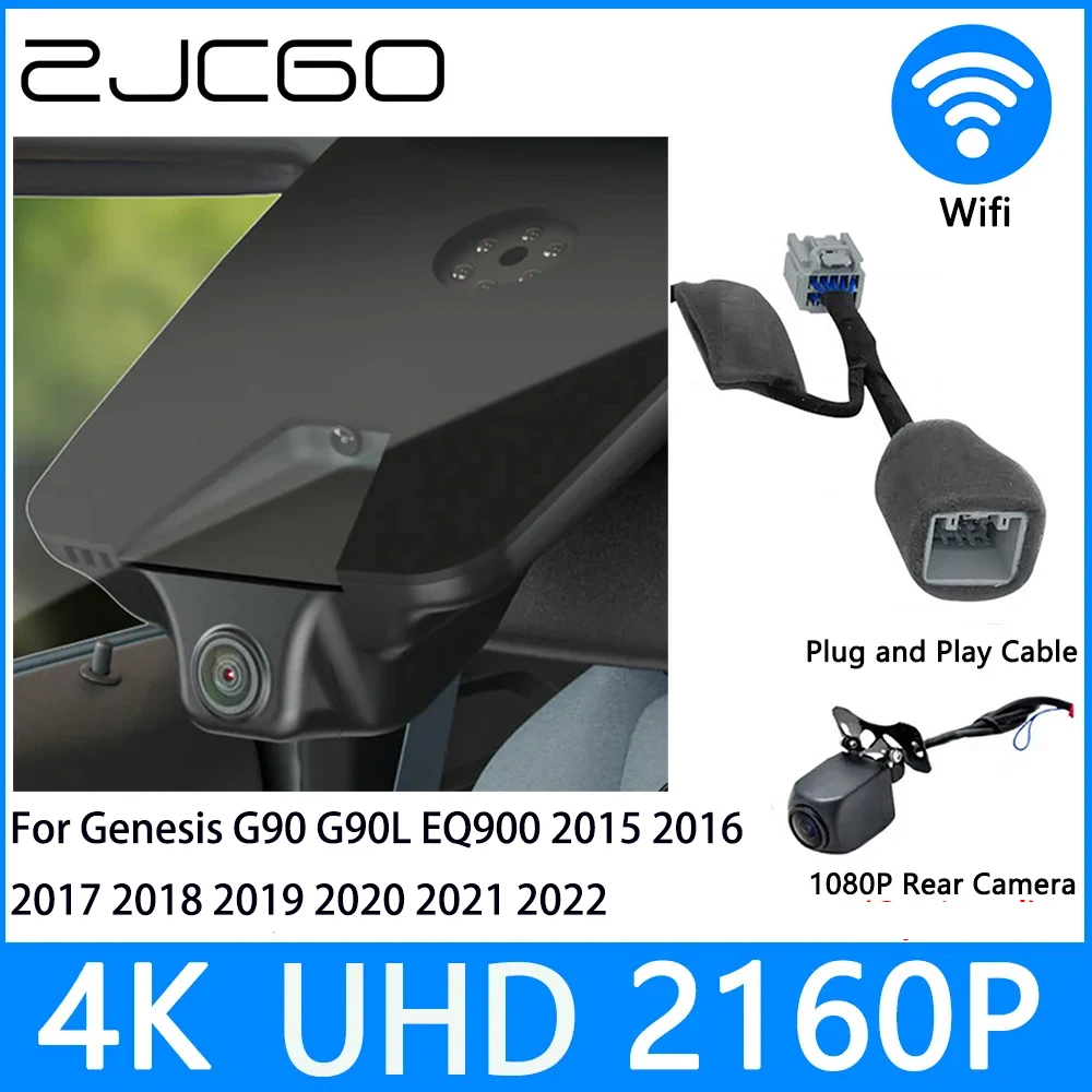 Dash 4K UHD 2160P Видеорегистратор DVR Ночного Видения Парковка для Genesis G90 G90L EQ900 2015 2016 2017 2018 2019 2020 2021 2022