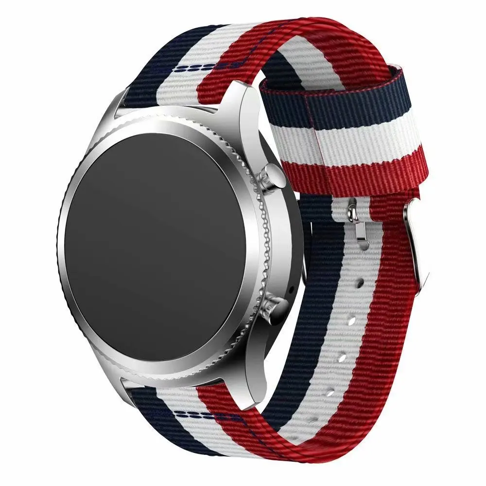 22 мм Нейлоновый Ремешок для Samsung Galaxy Watch 46 мм Galaxy Gear S3 Спортивный Ремешок для часов Huami Amazfit Huawei Watch 2 gt Ticwatch 1
