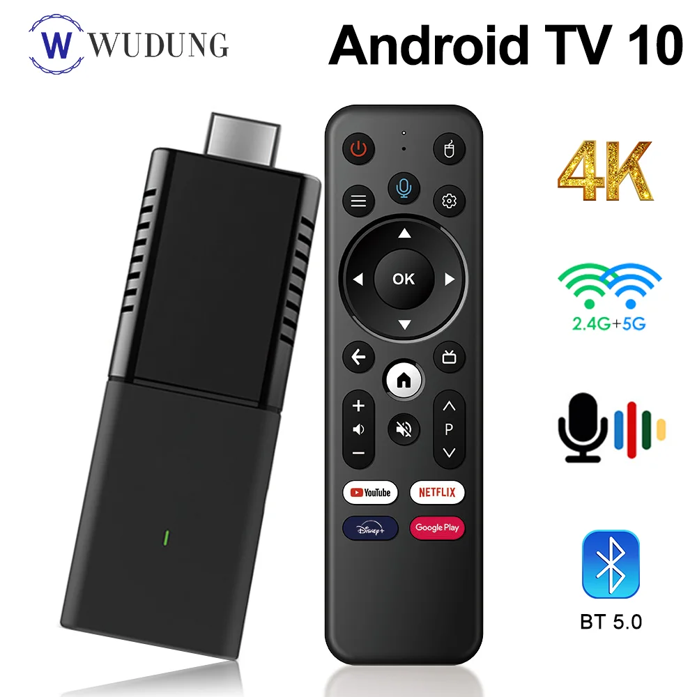 IATV Q3 TV Stick Android 10,0 ATV TV Dongle Allwinner H313 2G 16G BT5.0 2,4 G и 5G Двойной Wifi 4K HD телеприставка Smart TV Box
