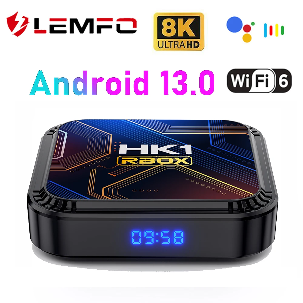 LEMFO HK1RBOX K8S Smart TV Box Android 13 RK3528 8K Vedio HDR10 WIFI6 Android TV Box 2023 Домашний Медиаплеер Телеприставка