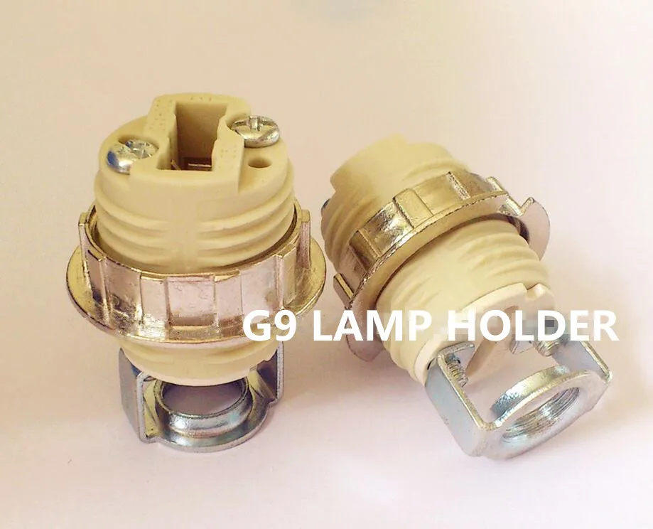 10ШТ Основание лампы с полным зубом G9 Керамический держатель лампы g9 Стент g9 Резьбовые Держатели лампы G9 опорная рама устойчивая опора для ног
