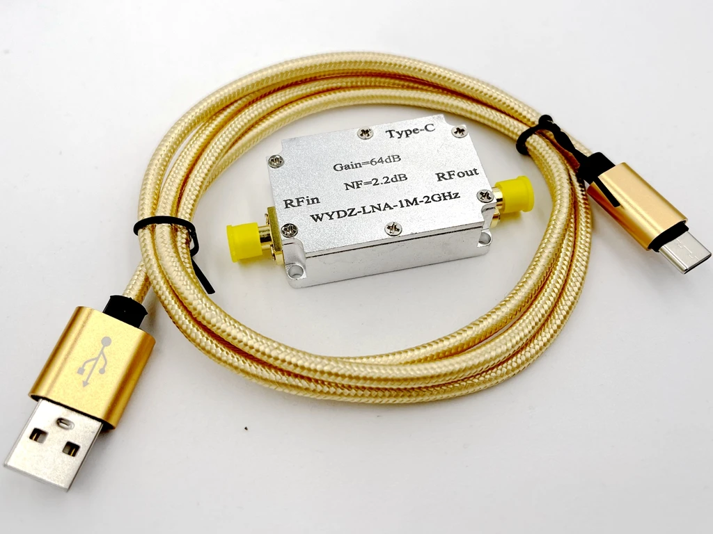 1ШТ усилитель радиочастотного сигнала Малошумящий усилитель 1М-2ГГц Шум 2,2 дБ 64ДБ LNA