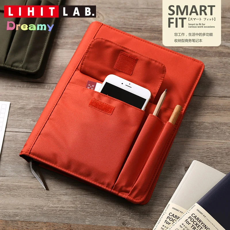 Лаборатория LIHIT. Япония, многофункциональная сумка для заметок Smart Fit A5/B5, чехол для тактического ноутбука с держателем ручки, канцелярские принадлежности