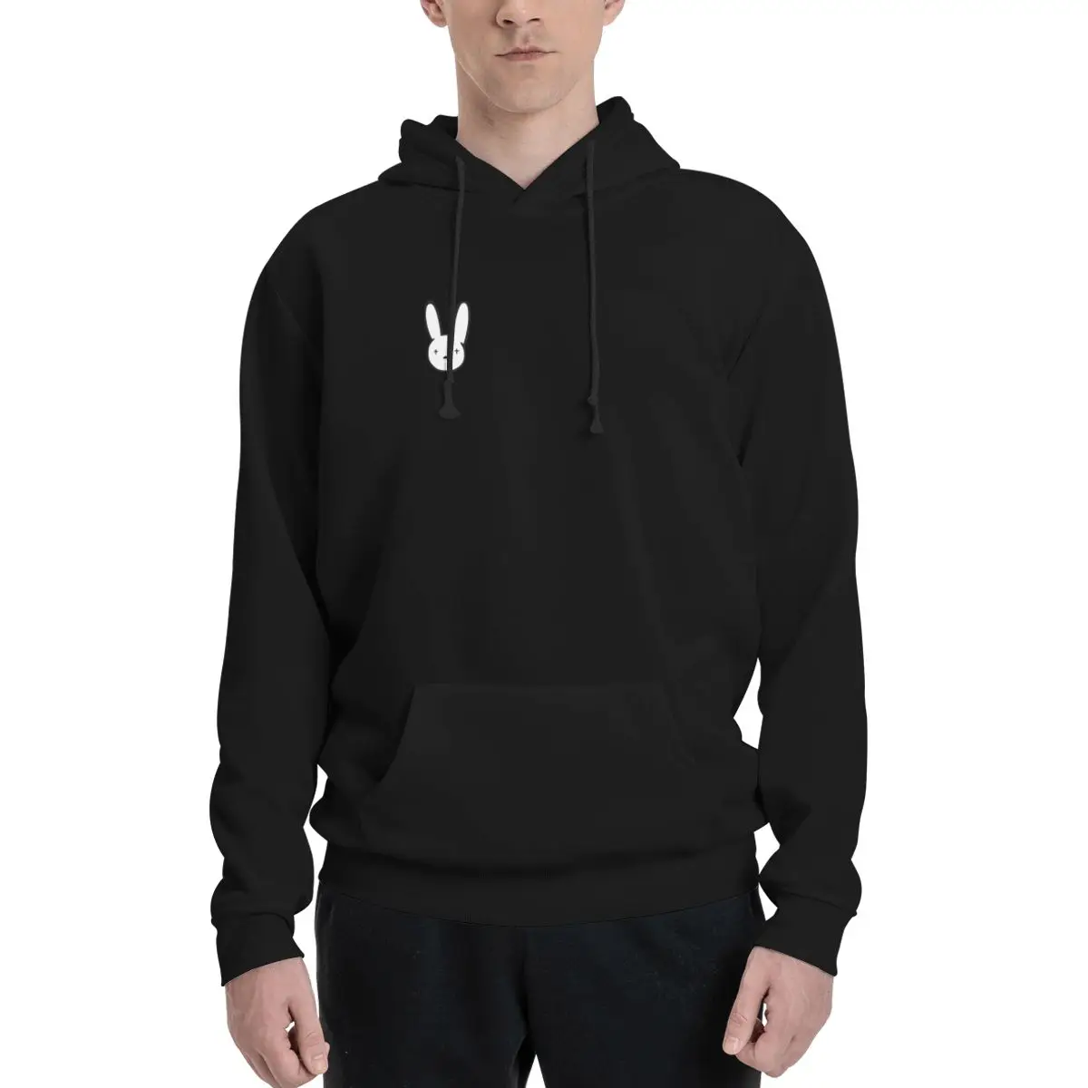 Наклейка Bad Bunny Лучшего качества - Наклейка с Логотипом Bad Bunny x100PRE Пуловер С капюшоном мужская осенняя одежда мужская одежда мужская толстовка