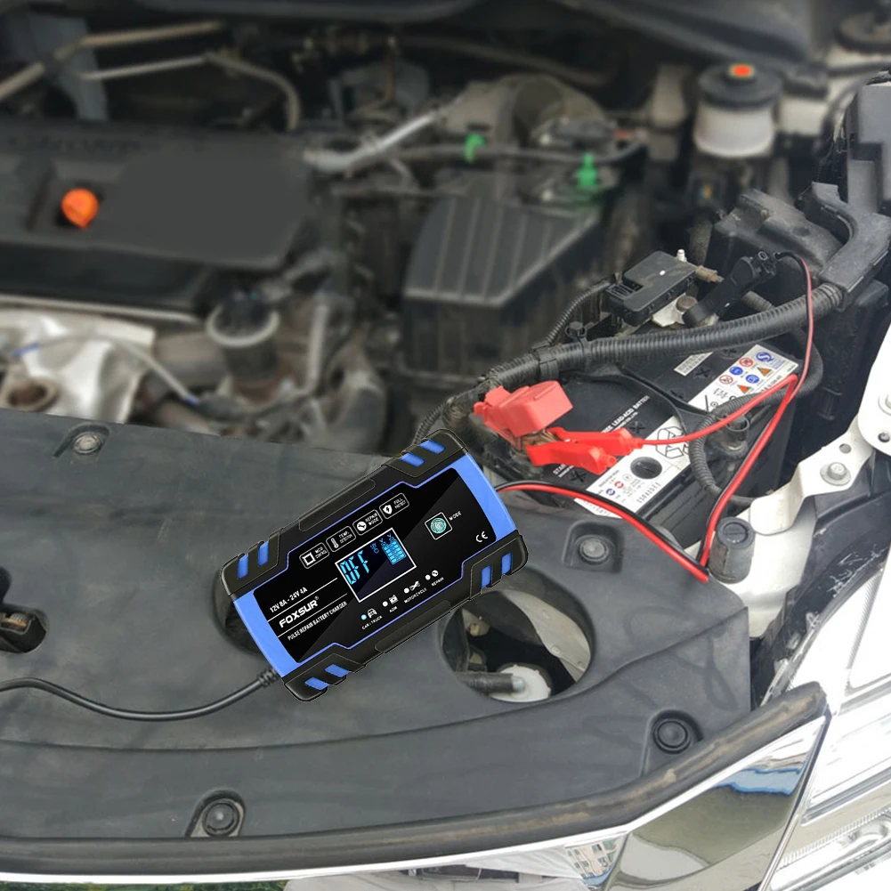 Автомобильное зарядное устройство с сенсорным экраном Источник питания для аварийного запуска 3 ступени зарядки Защита от перезаряда Автомобильные аксессуары